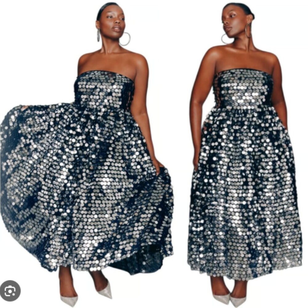 Paillette Dress With Big Skirt
